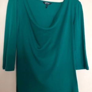nice green knit top with 3/4 sleeves